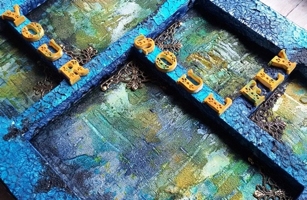 Add your title and embellishments.