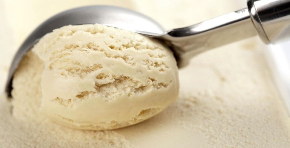 Add your vanilla ice cream.