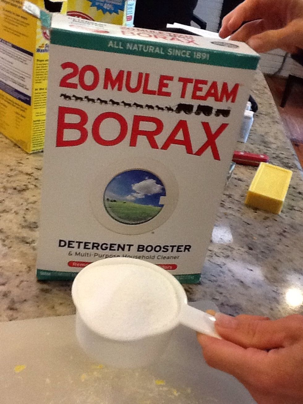 Add1 cup of borax.