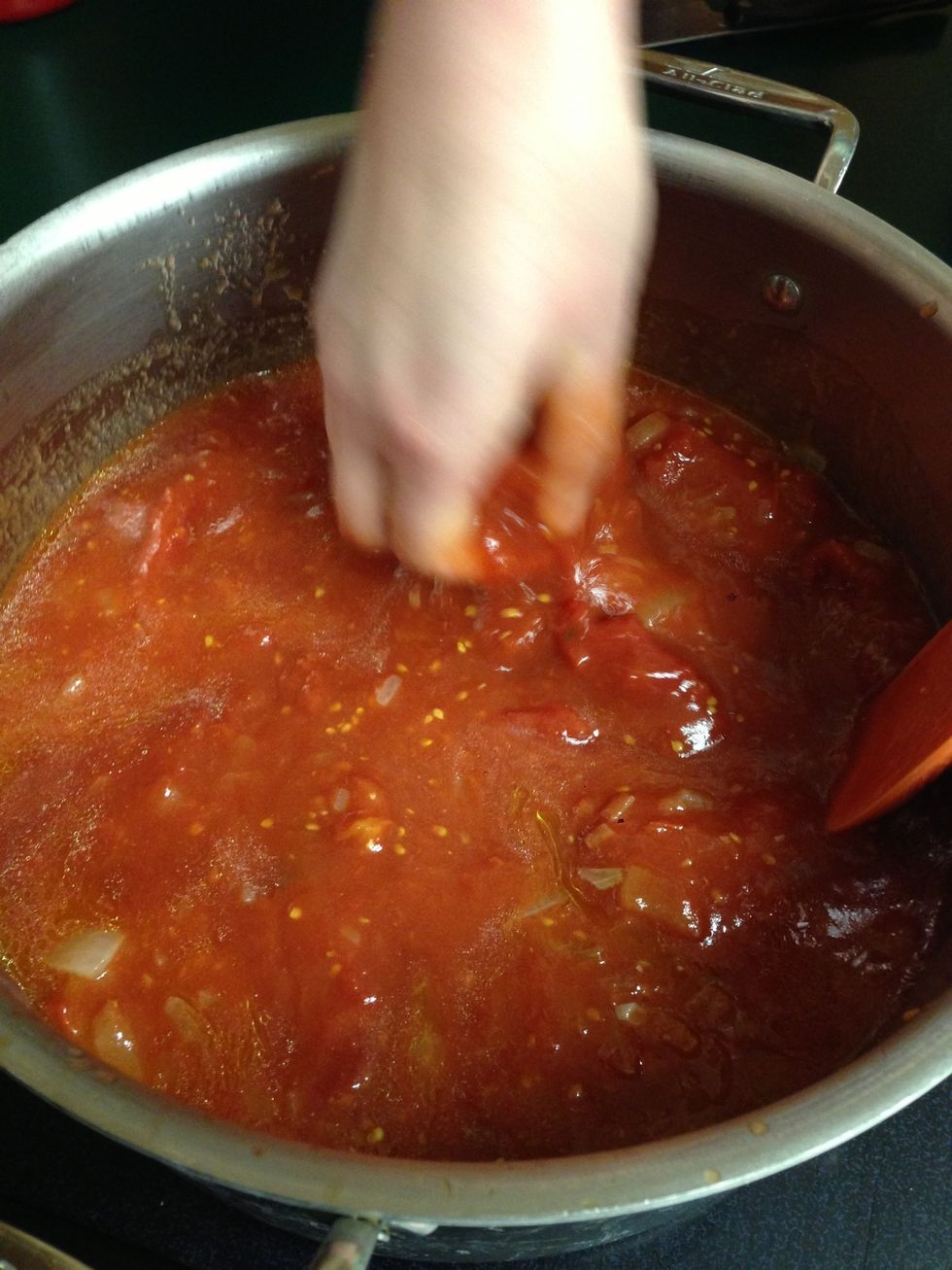 Added 1/2 cup red wine