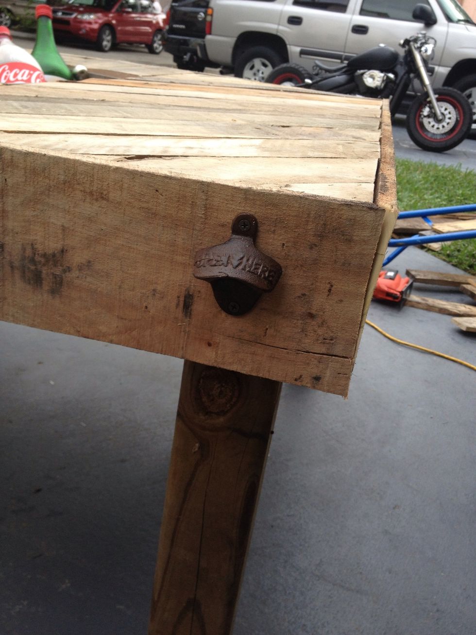 Added a bottle opener and it's all done