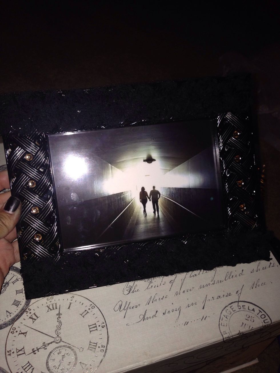 Added our engagement picture to the frame
