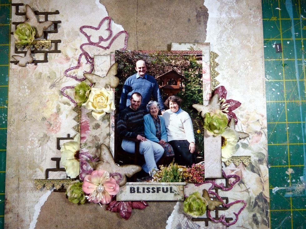 .... added them around my layout.