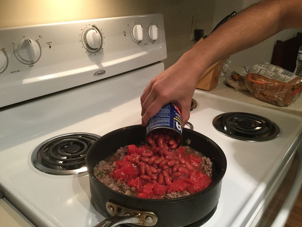 Adding red kidney beans