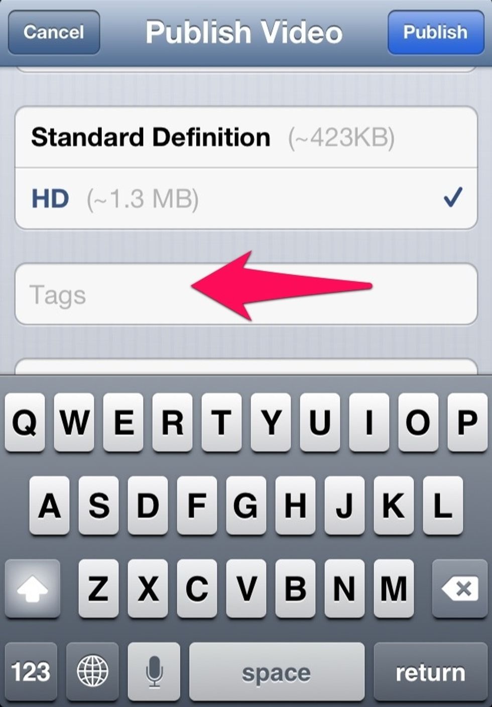 Adding 'Tags' is THE most important thing while uploading as this will determine the number of hits you will receive. Add as many as you think are relevant