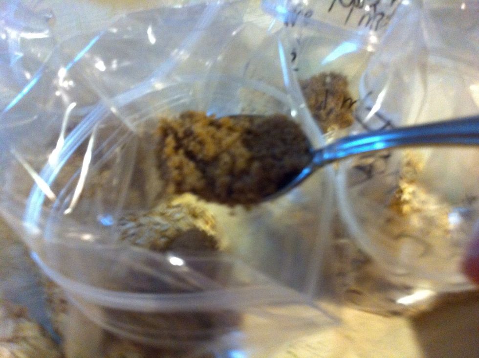 ..adding the brown sugar..2 tsp..