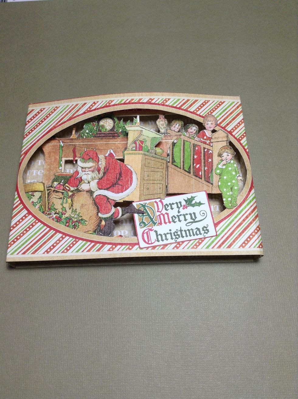 Adds some detail to your pleasure...and we already have finished our Christmas 3D card