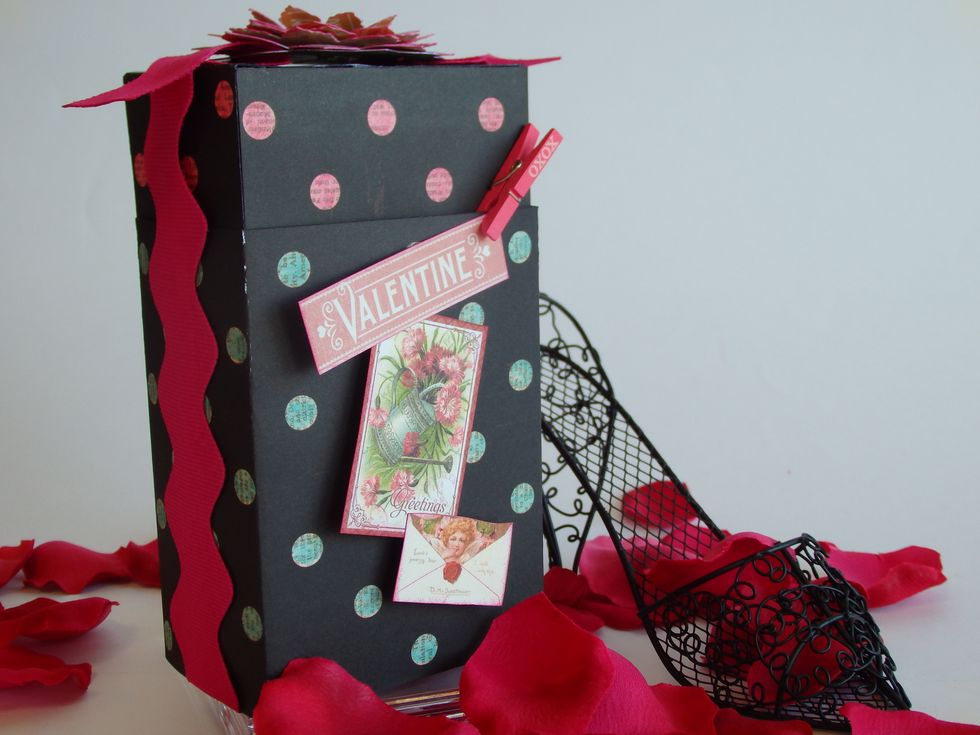 Adhere cut out from Graphic 45  Time to Flourish February from 8\u2019 pad