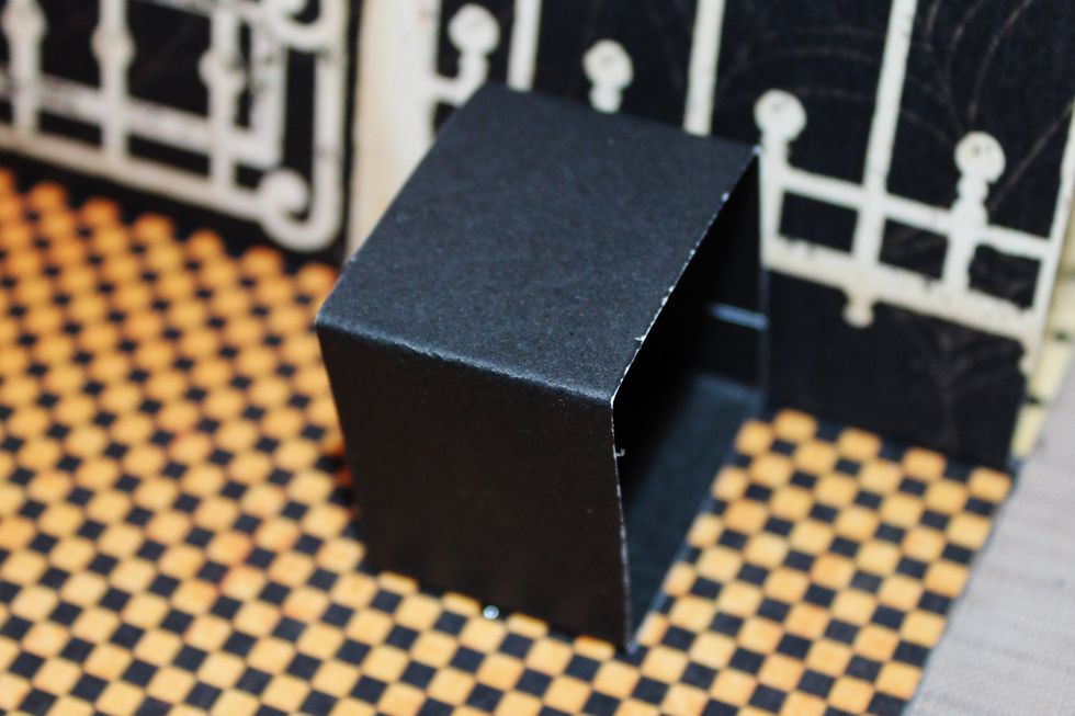 Adhere formed pop up squares to project where needed.