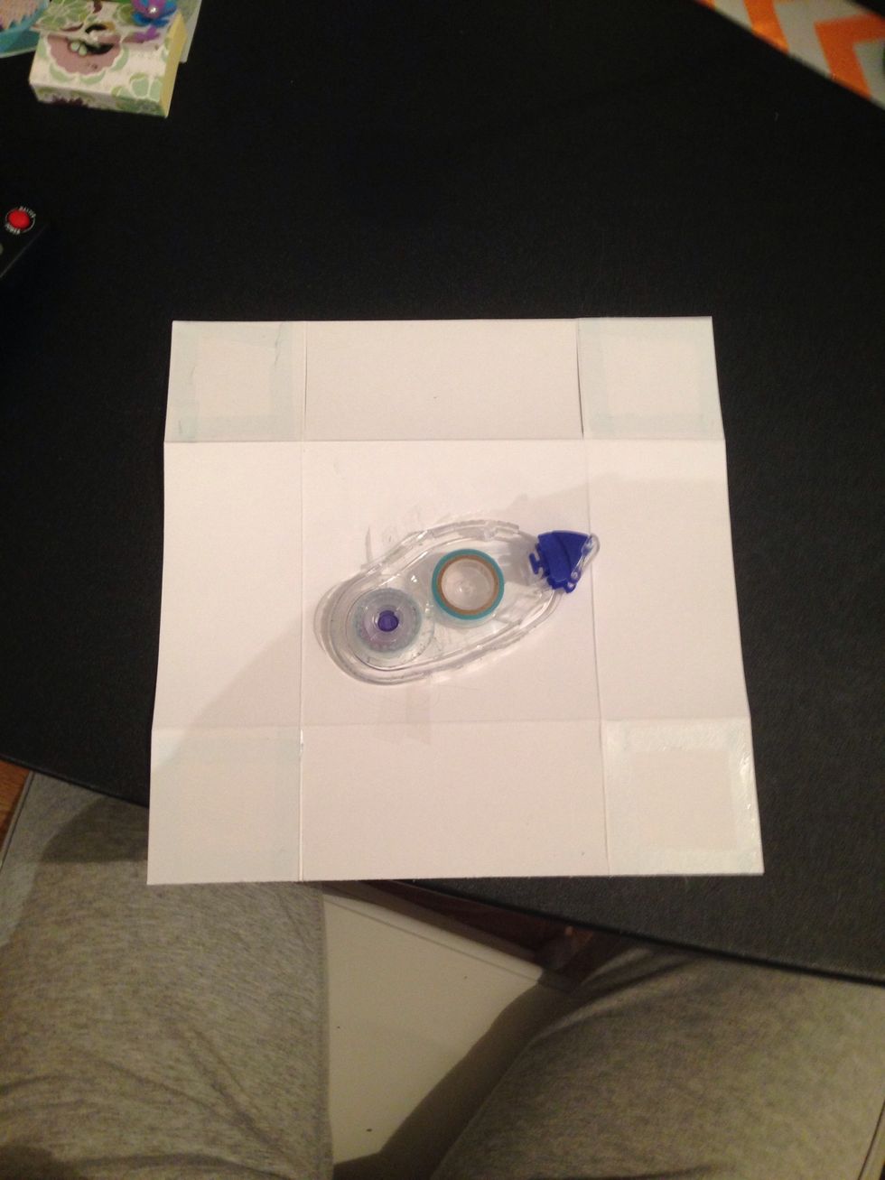 Adhere on all four corners