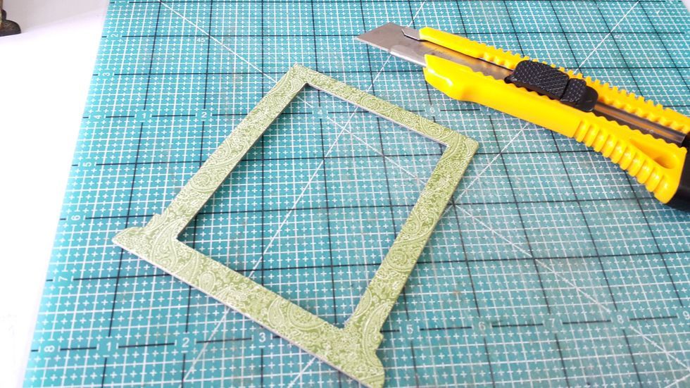 Adhere on and cut out the excess