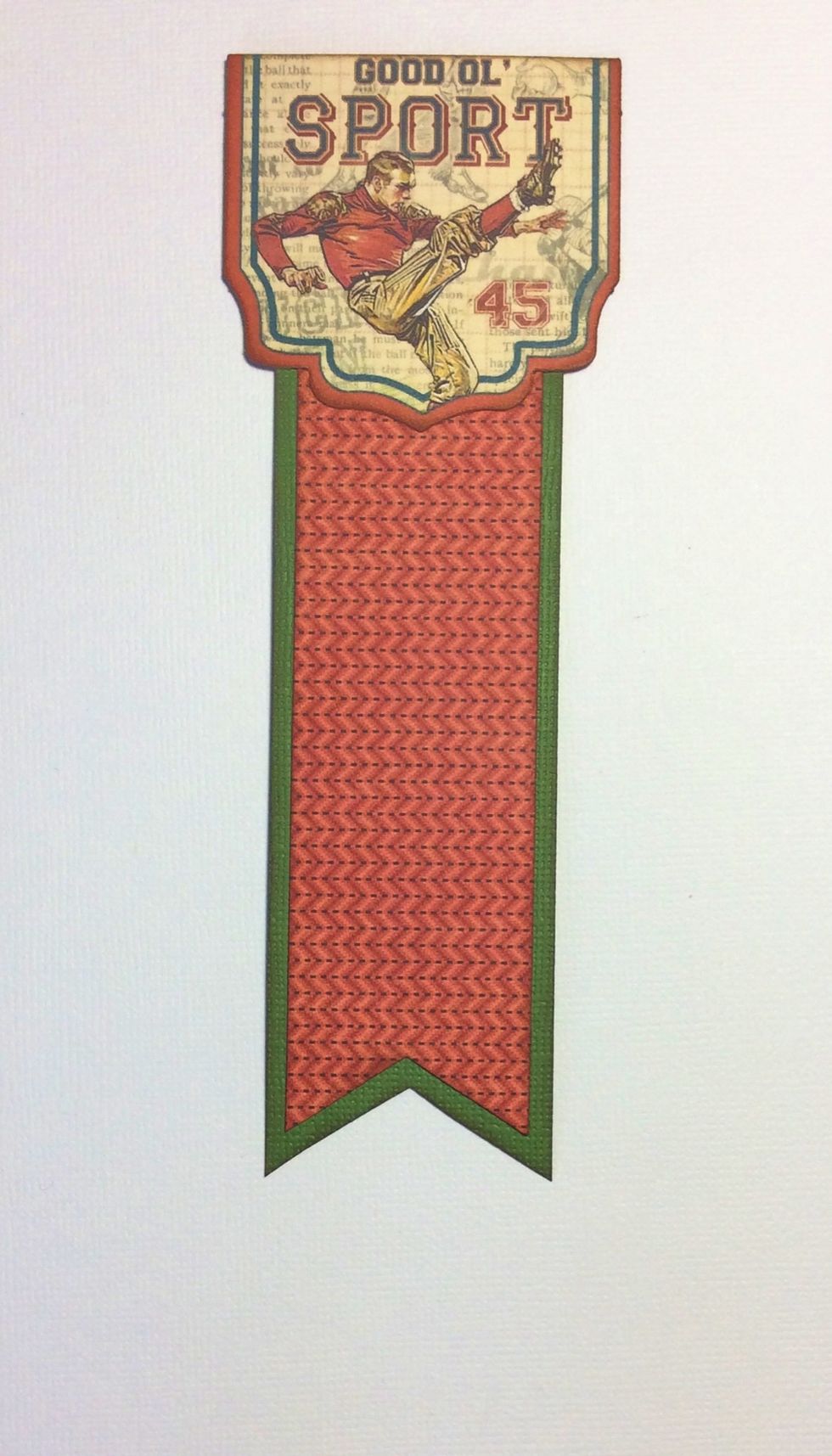 Adhere three pieces together as shown and apply tape the reverse.