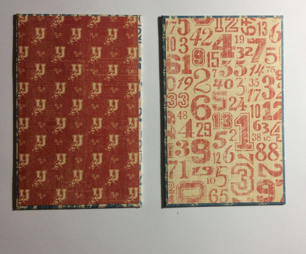 Adhere to the reverse side of covers