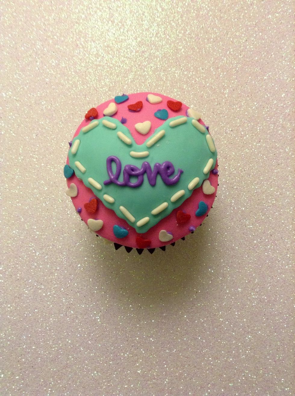 Adhere to your cupcakes! And let the creating begin.