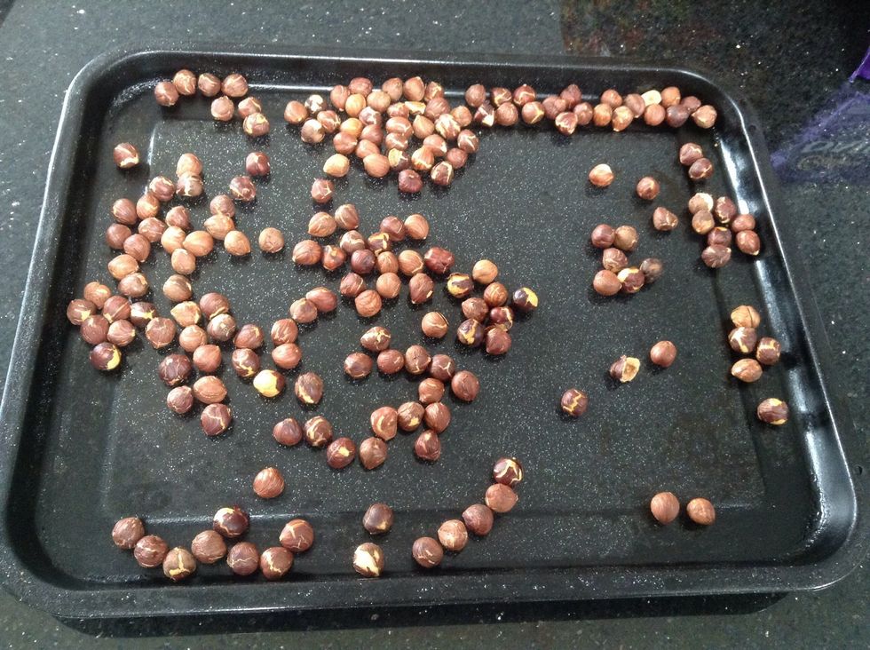 After 10 mins take them out the oven and wait for them to cool slightly for about 2 minutes