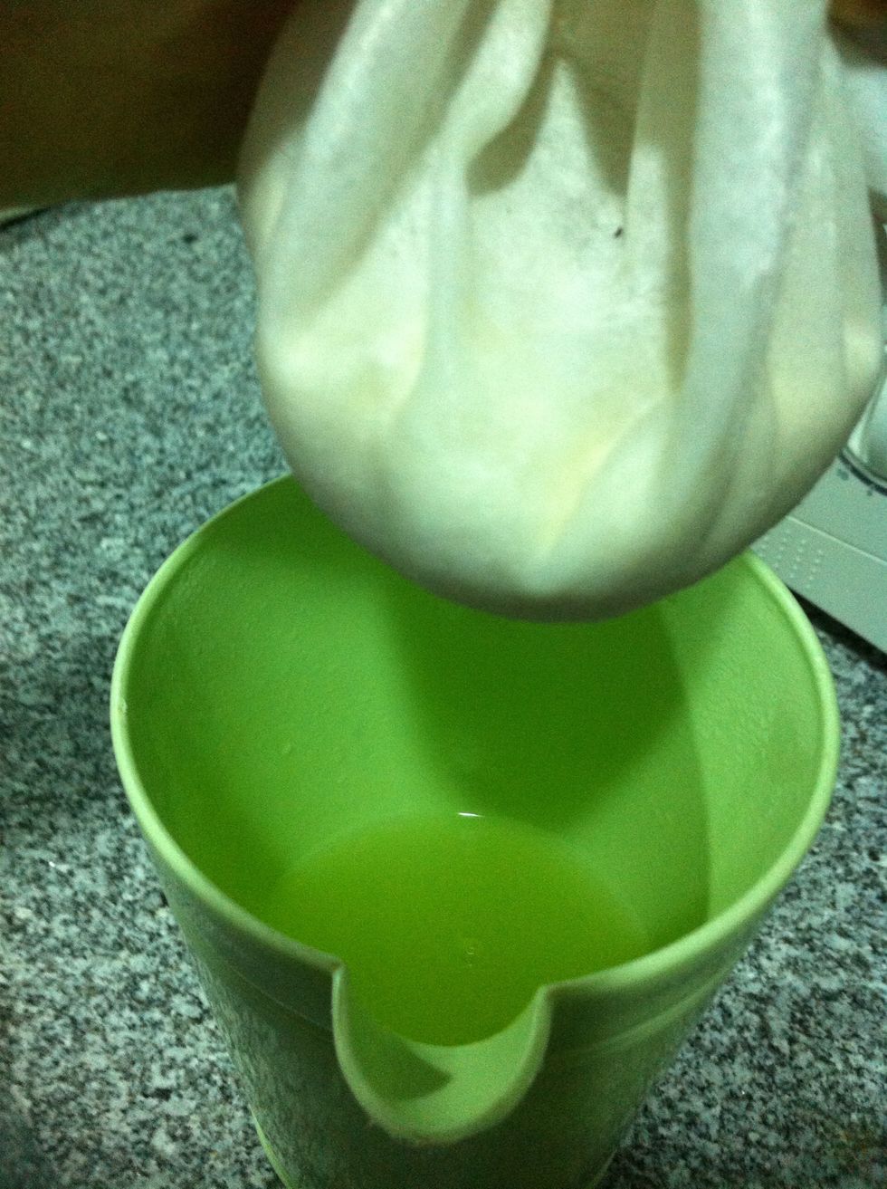 After 15 min take the cloth