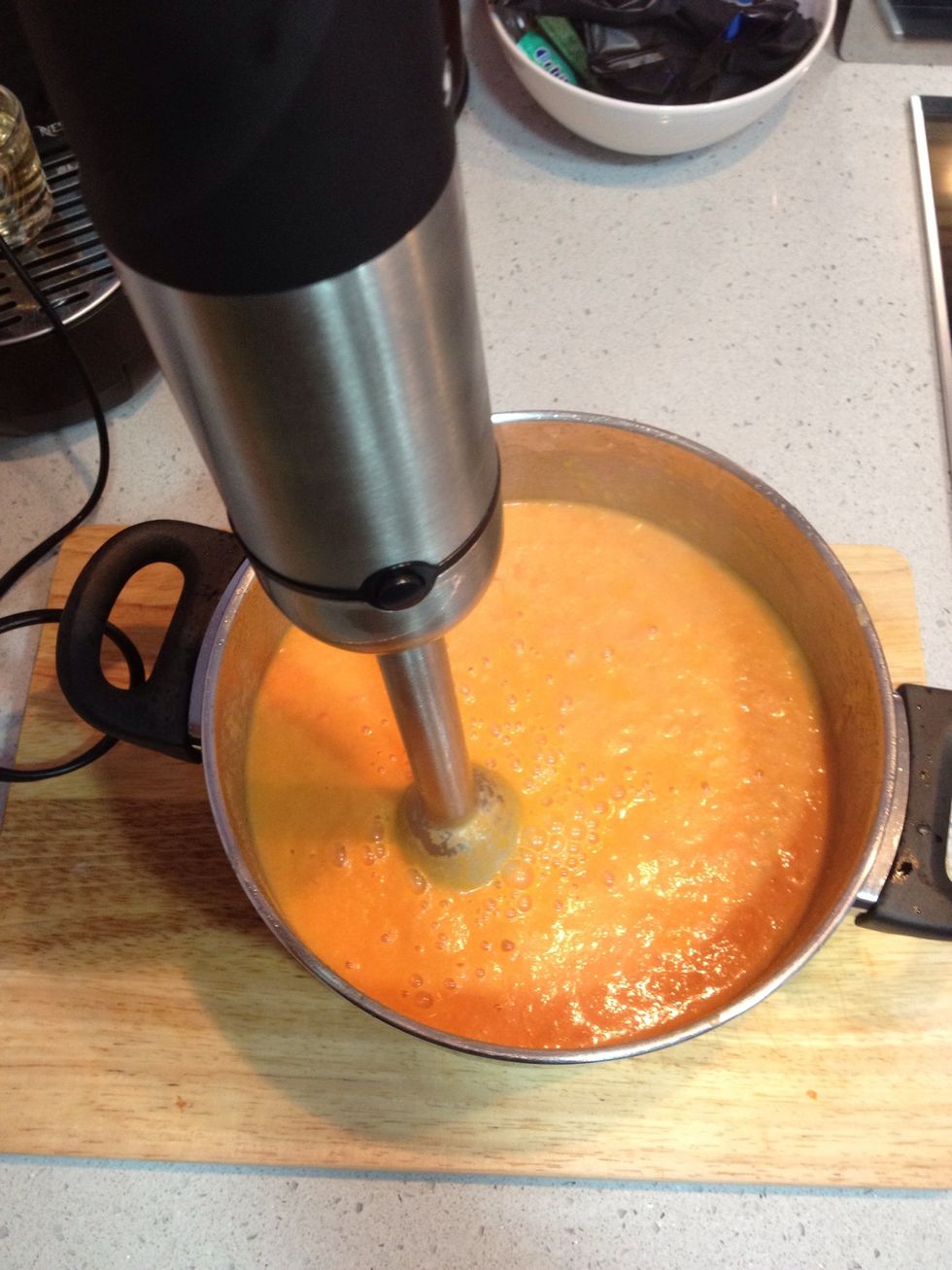 After 15' take it out and blend