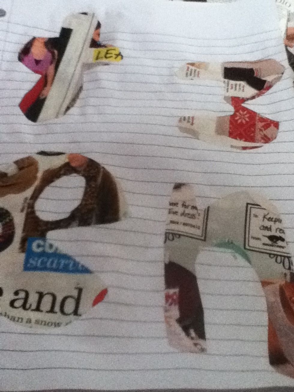 After 2-3 hours the letters are ready to be cut out!