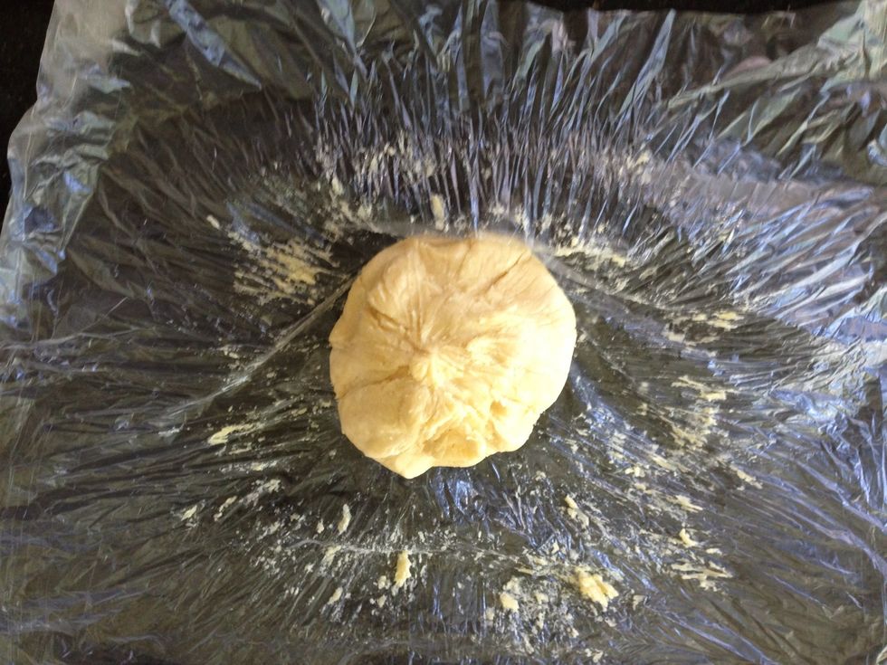 After 20 mins, remove your pastry from the fridge and unwrap!