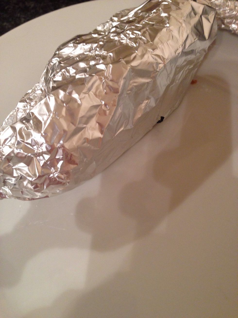 After 20 mins: take the salmon out of the oven, keep in foil. Let sweet potato heat for 5 more mins (2-3 mins on grill, but pay attention so they don't get burned)