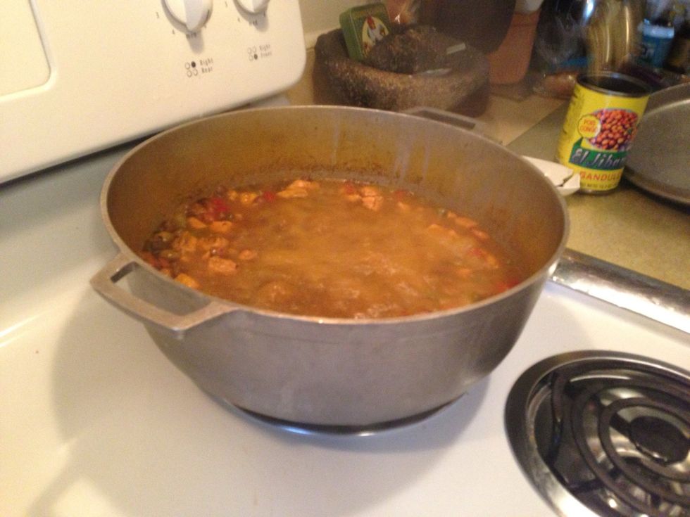 After 20 mins the water will be boiling