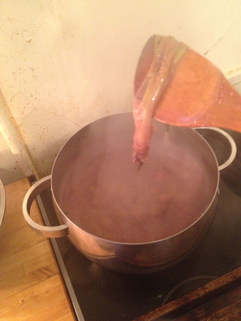 After 20 minutes remove the spring onion