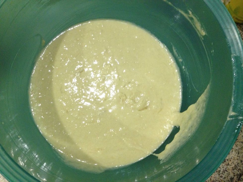 After 200 grams of flour