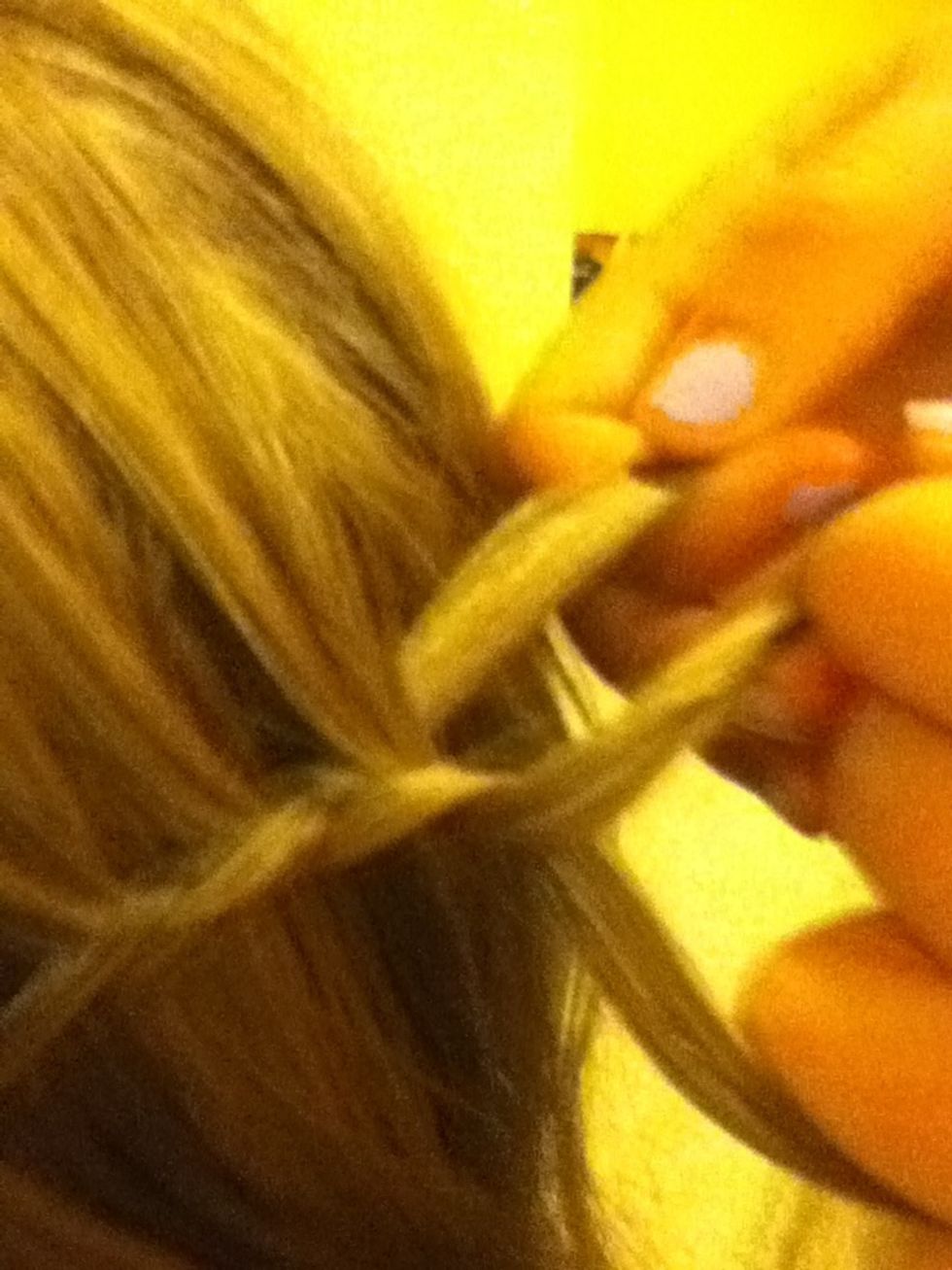 After 3 braid sets keep doing what you were doing put go slightly downwards grabbing hair only from one side