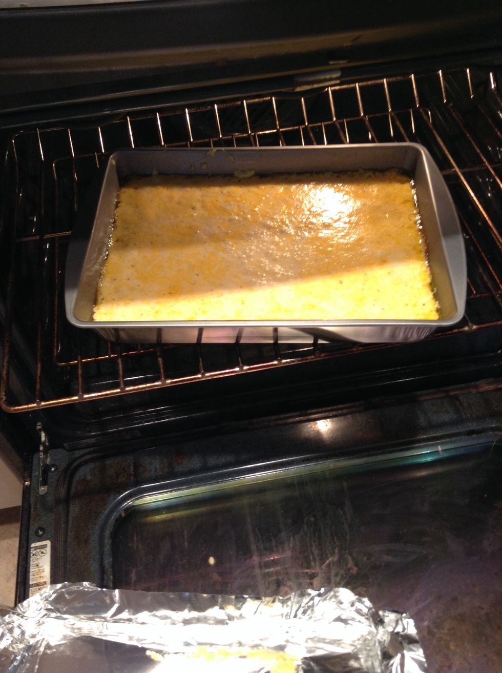 After 30 minutes, remove foil, sprinkle  the remaining 1/4 cup of cheese and bake for another 30.