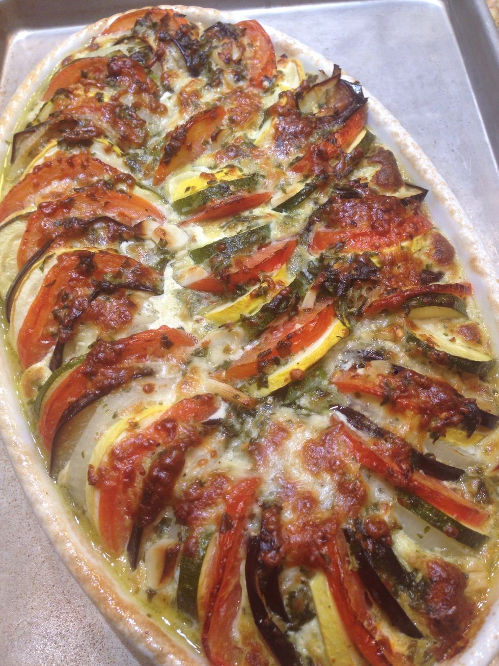 After 30 minutes your tian looks like this! Enjoy!!!