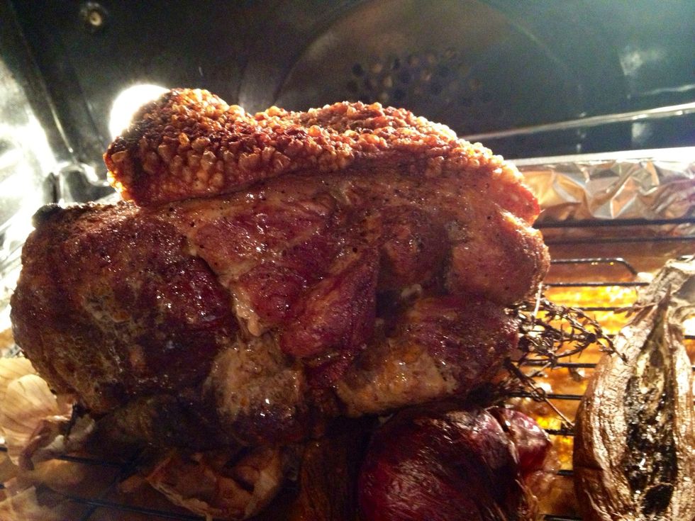 After 4 hours in the oven...