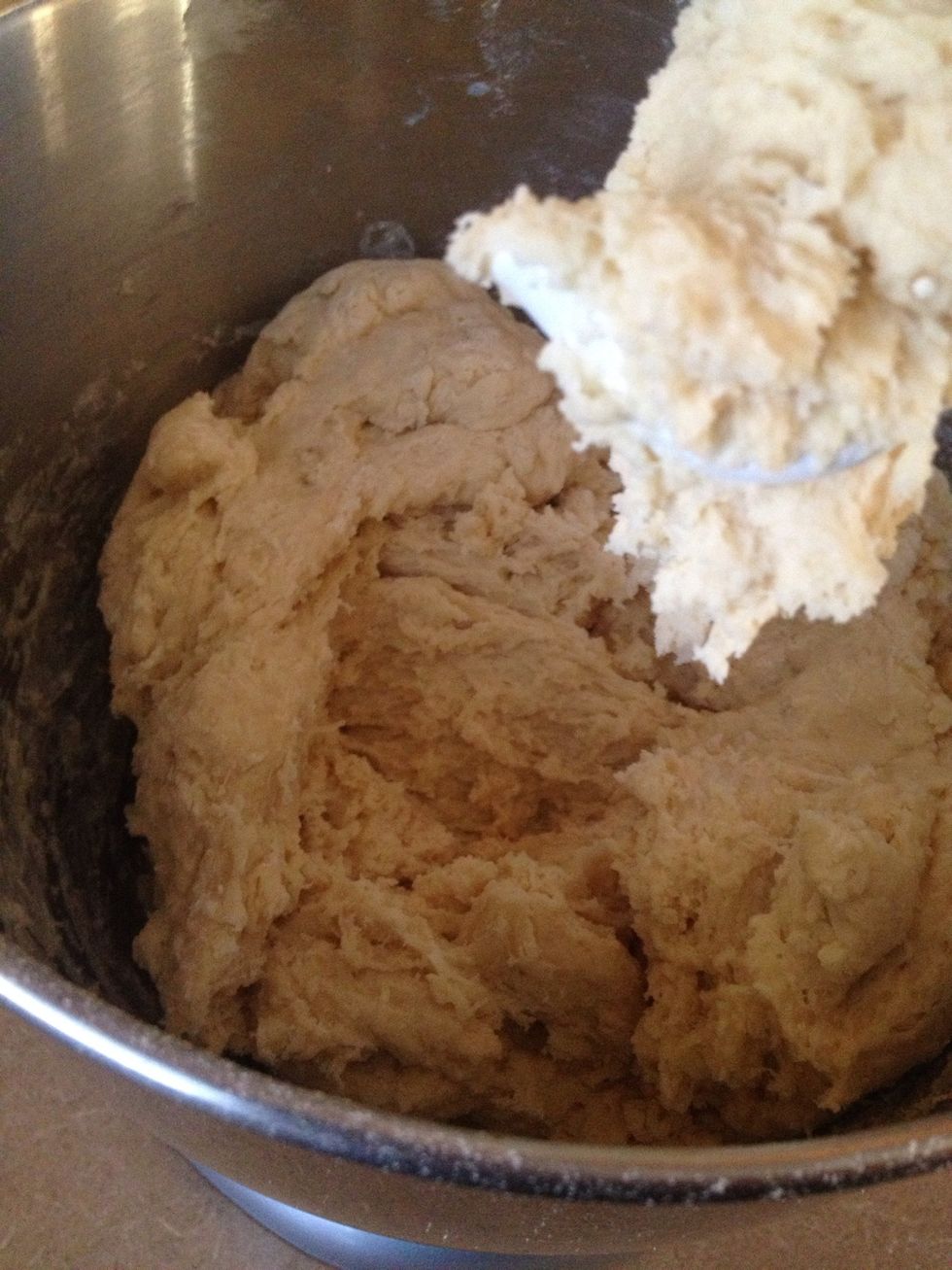 After 6 cups of flour