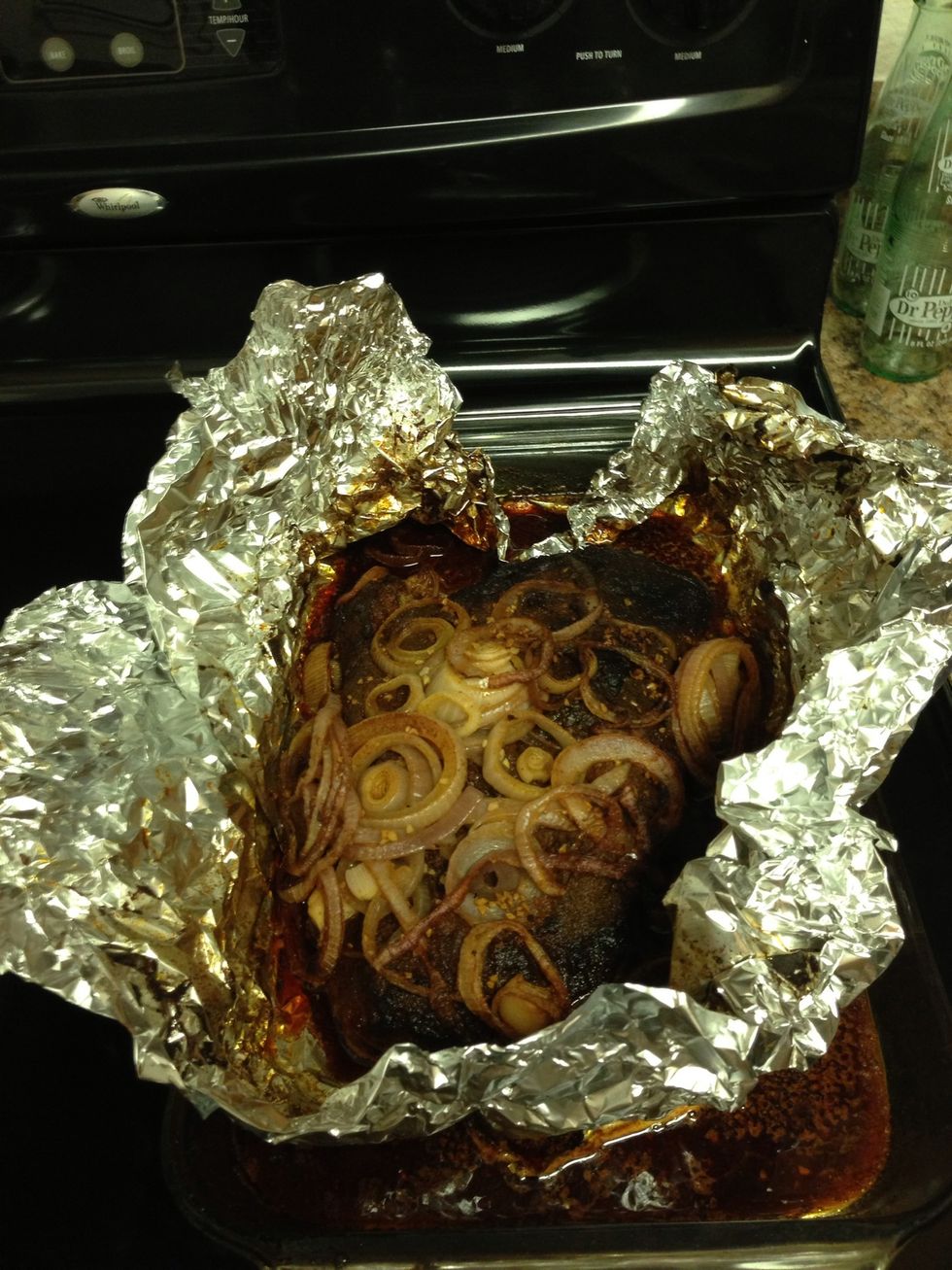 After 6 hours, the brisket is ready to eat! Slice the brisket or shred the brisket and make a BBQ sandwich. Brisket also stays good for a while, so you can use it in all kinds of different recipes.