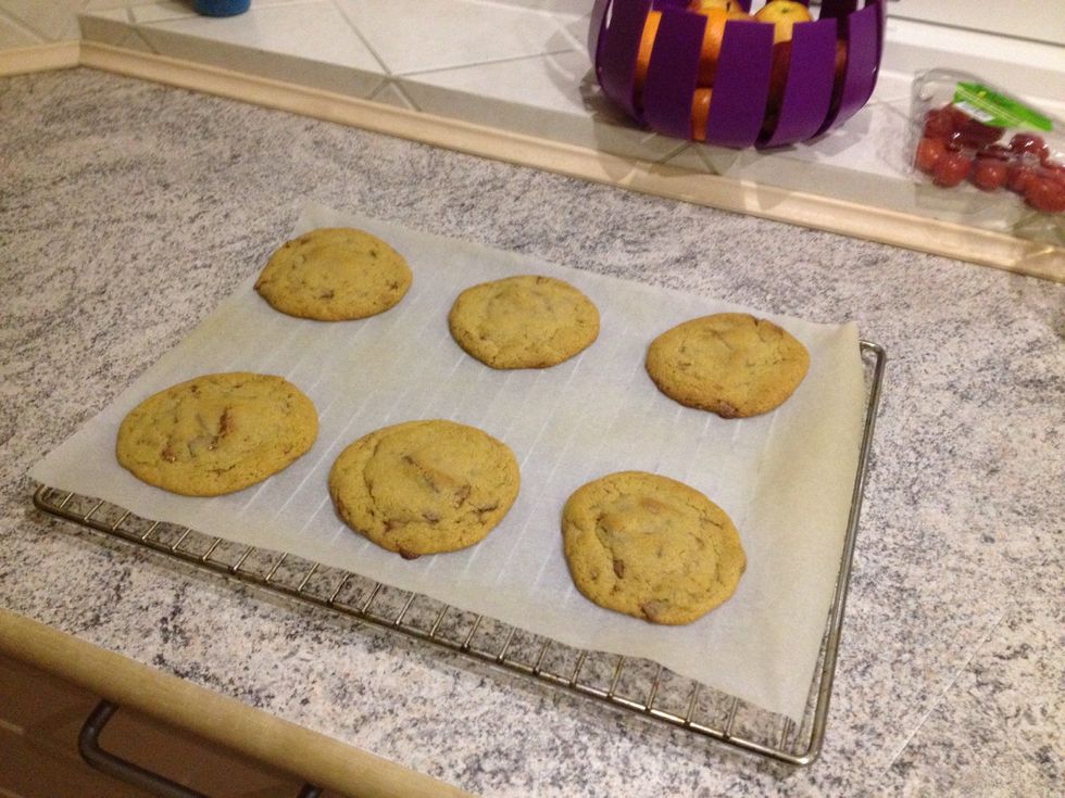After 7 minutes in the oven