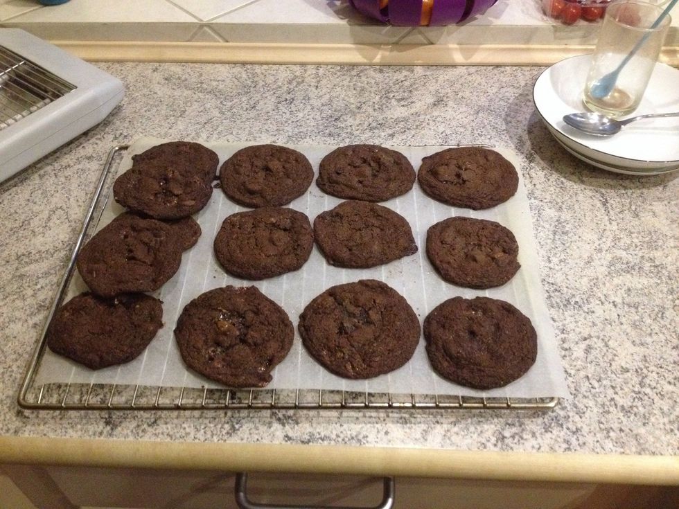 After 9 minutes in the oven