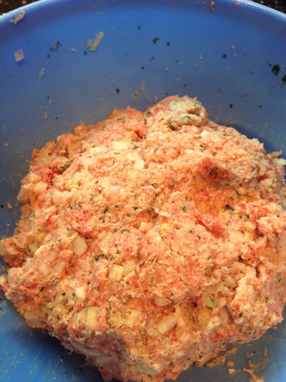 After a few minutes the mixture will come together