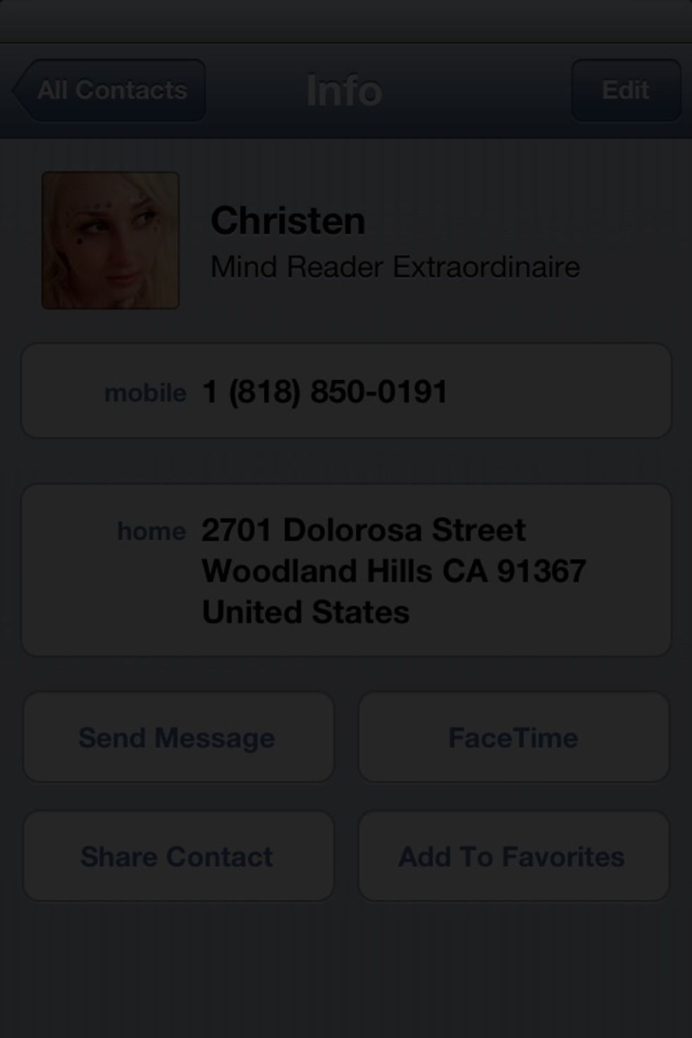 After a few seconds the screen will go dark just like it normally does. But in the app this dark screen is the secret to the effect.