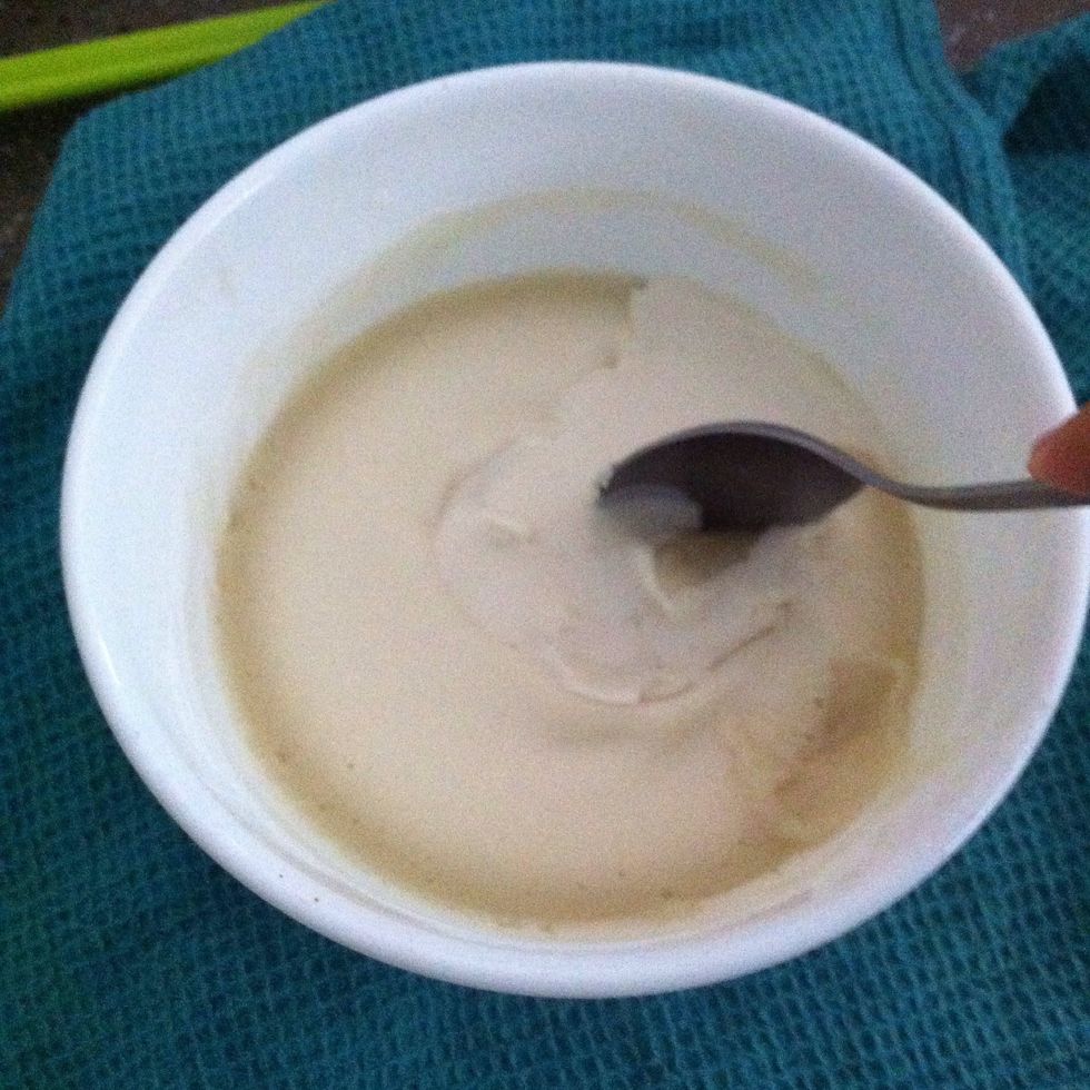 After about 5-7 min the mochi should look something like this.