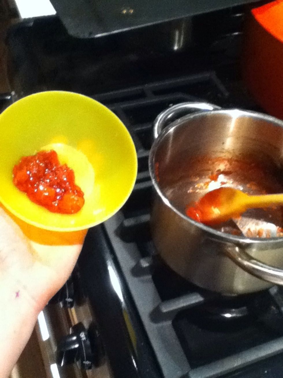 After about 7-10 mins turn off the heat and spoon into a bowl.