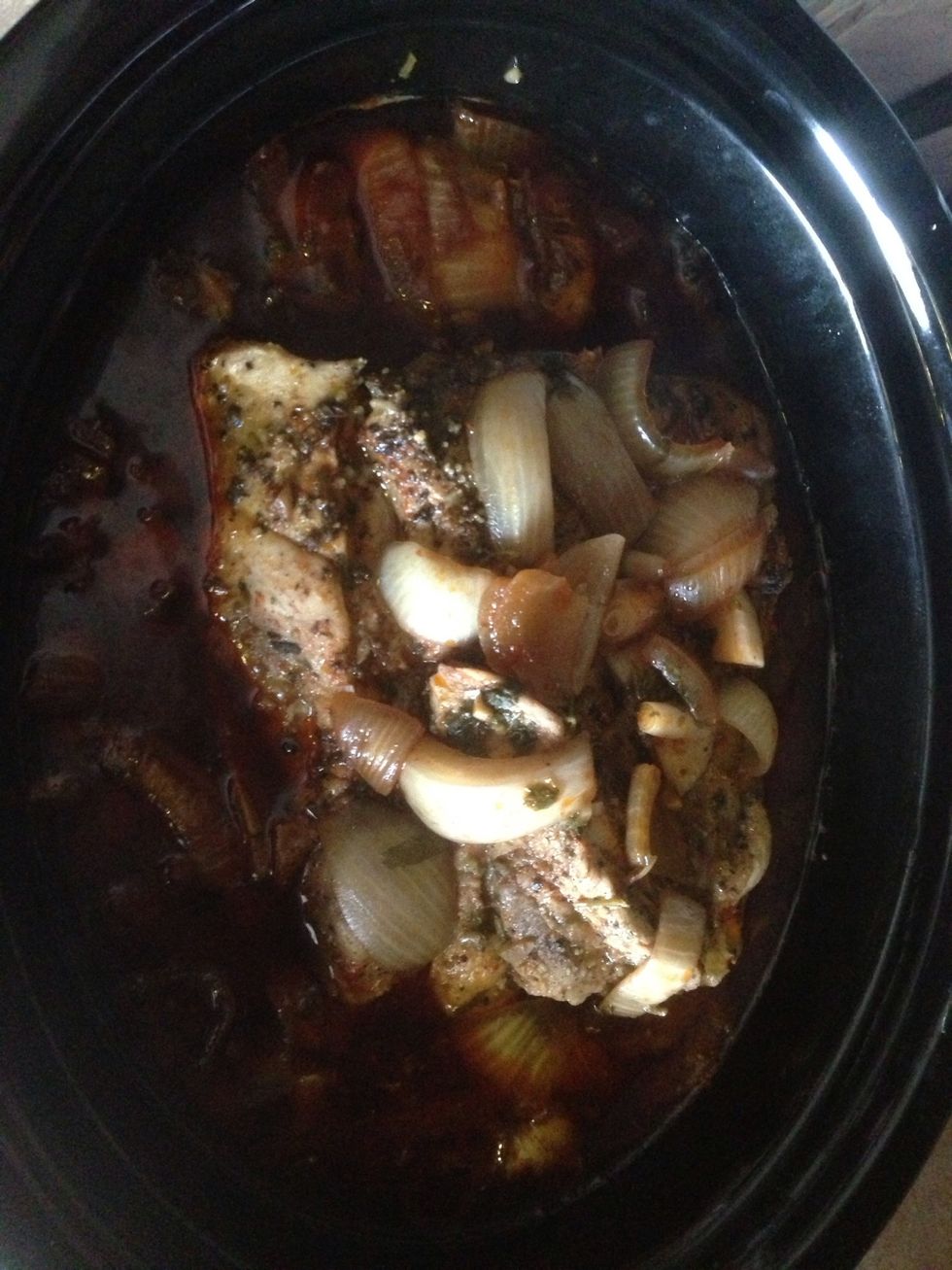 After about 8 hours.