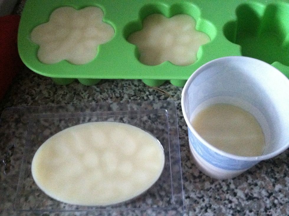 After about an hour - hardening up