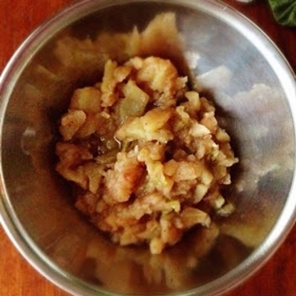 After about an hour of cooking down the apples, you will have apple sauce! So easy!!