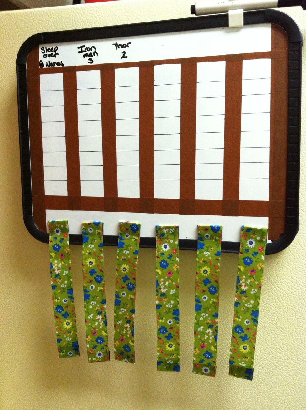 After adding lines and goals. My little girl loves the Avengers, she's 2 credits away from seeing ironman 3 in theaters.