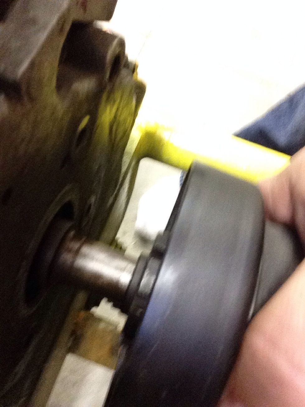 After aligning them you need to slide the clutch onto the shaft. (The key way should still be aligned when sliding clutch on.)