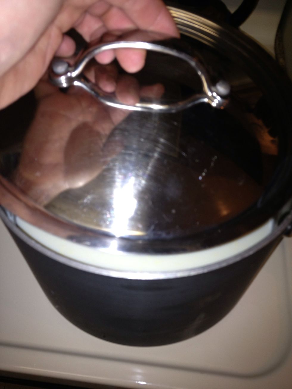 After an hour passes add 1/2 tab crushed rennet, mixed in a tsp of water, stir it into milk for 20 seconds. Cover and let curd set up 30-40 minutes, hold milk at 90F.