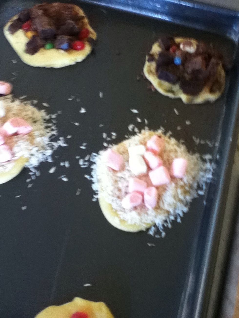 After and just about to go into the oven