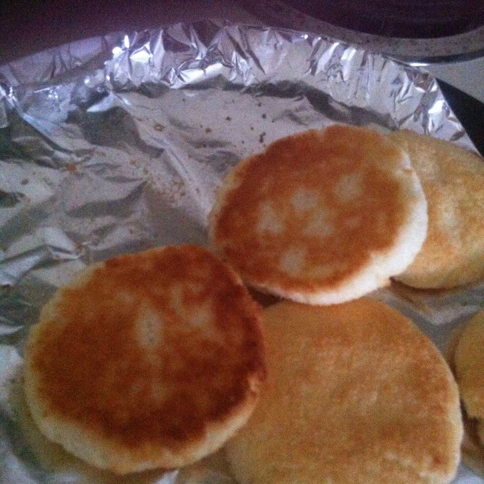 After baking let the sit for 2 minutes to cool down a lil bit
