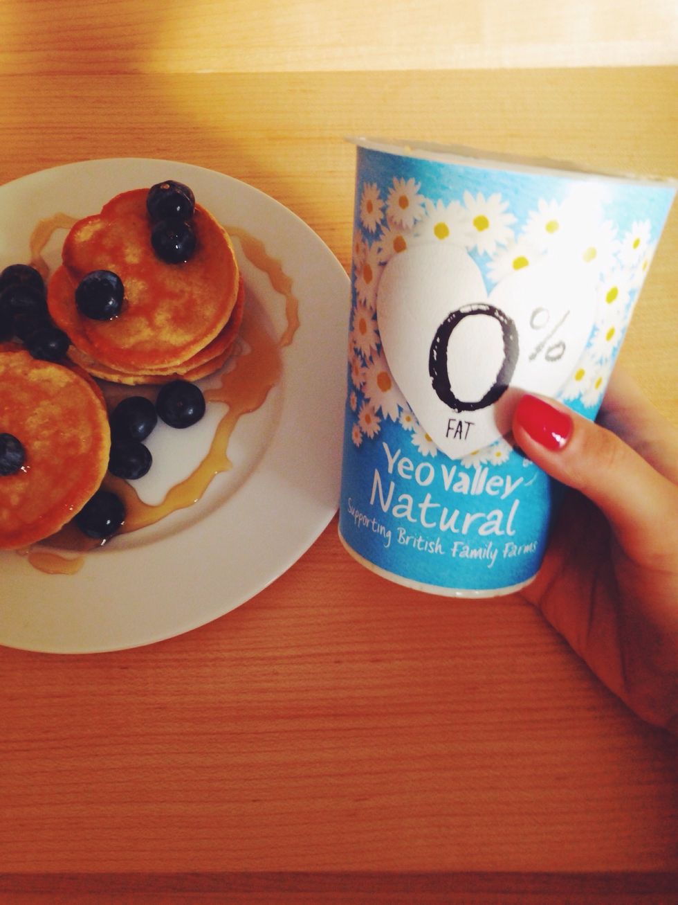 After being cooked you can add organic honey and blueberries on top. Some people also prefer adding some natural yoghurt!