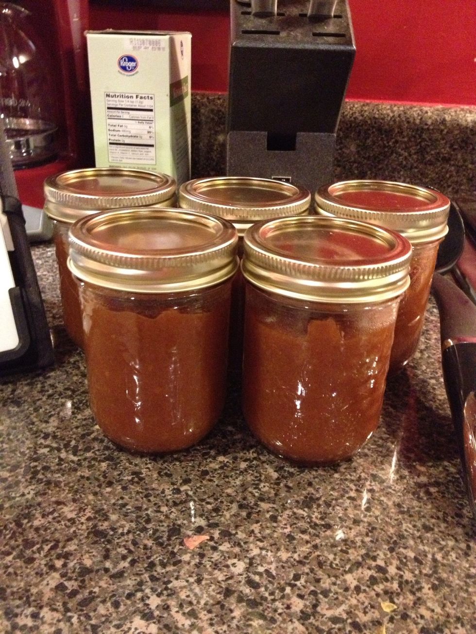 After boiling, turn off the heat and allow your jars to sit in the water for 5 more minutes. Remove from water and allow to cool on a clean dry towel or wire rack for 12 hours.