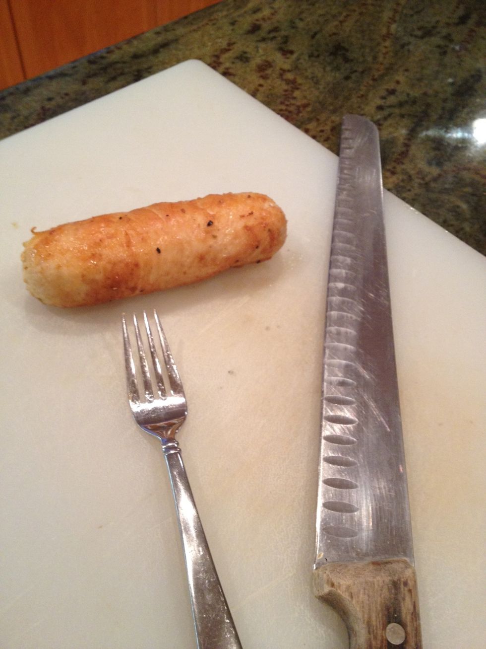 After browning let set for 5 mins, so you don't lose all your juice when you slice your chicken